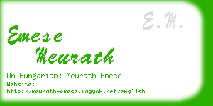 emese meurath business card